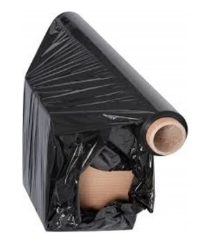 Стрейч-пленка 3 кг Чёрная ЭКО 50 см STRONG 10 ШТ.