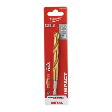 Milwaukee Wiertło udar 1/4 HSS-G TiN 11 mm 1 szt /48894725