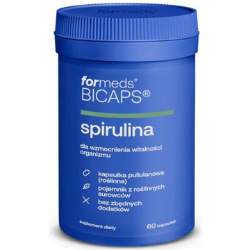 Spirulina Hawajska Odchudzanie Włosy Odporność ForMeds Bicaps 60 Kaps 530mg