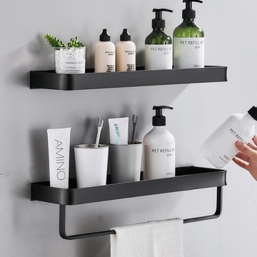 2x PÓŁKA ŁAZIENKOWA WISZĄCA POD PRYSZNIC LOFT 50CM
