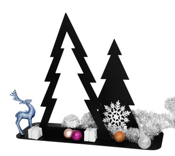 РОЖДЕСТВЕНСКАЯ ЕЛКА, металл ЛОФТ, РОЖДЕСТВЕНСКОЕ украшение, двойное оформление