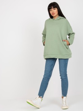 Bluza Damska basic oversize z kapturem - M