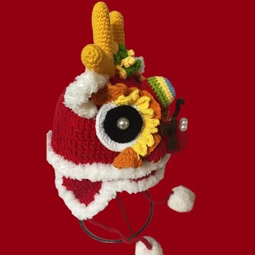 2024 праздничная шапка ручной работы с изображением животных, милая шляпа года дракона для среднего ребенка