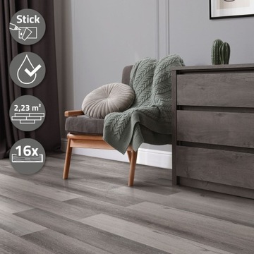 Podłoga winylowa samoprzylepna Deluxe PVC do 2,3