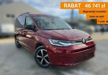 Volkswagen Caddy V 2025 Volkswagen Caddy Maxi LIFE7 os., AUTOMAT DSG, 1.5 TSI 116 KM 1.5 Benzyna