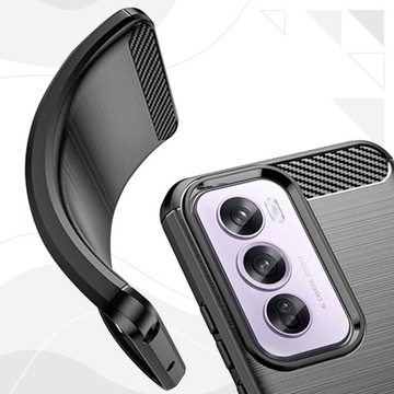 Чехол для Oppo Reno 12 5G | УГЛЕРОДА | БРОНЯ | ПРОЧНЫЙ | ГИБКИЙ