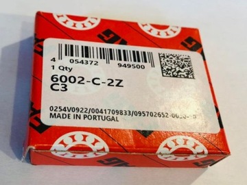 Łożysko 6002-C-2Z C3 FAG 15x32x9 mm