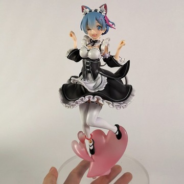 АНИМЕ ФИГУРКА Manga Re Zero Rem Nekomimi 23 см