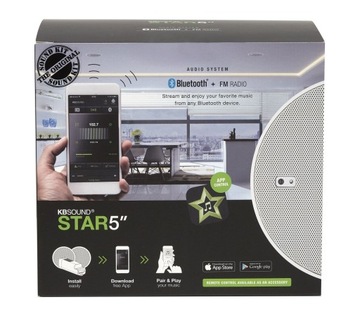 Kbsound iStar 5 FM-радио с Bluetooth/пультом дистанционного управления
