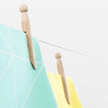 BRABANTIA - Садовая сушилка 40 м - Крепление к бетону, крышка
