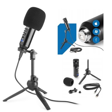 Mikrofon USB do KOMPUTERA ze statywem YT STREAM