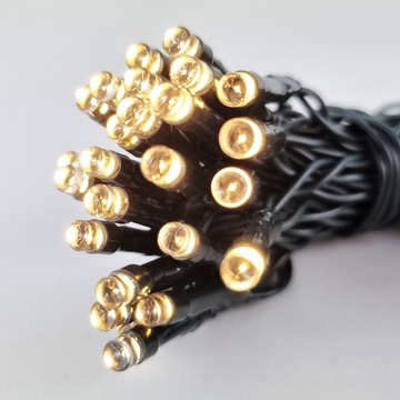 LAMPKI CHOINKOWE ZEWNĘTRZNE CIEPŁA BIEL NA BATERIE 20 LED FUNKCJE TIMER 2 M