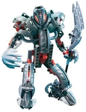 Klocki LEGO Bionicle 8593 Tytan Makuta używane Robot Zestaw Kompletny Duży