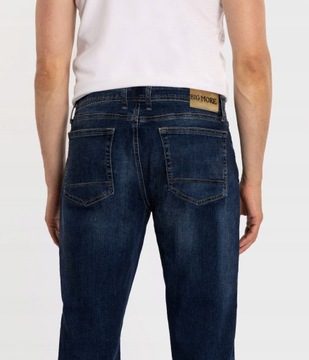 Spodnie Jeansowe Męskie Granatowe Texasy Dżinsy BIG MORE JEANS N24 W40 L30