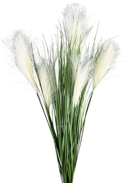 TRAWA SZTUCZNA ZIELONA PAMPASOWA PIK 5 KWIATÓW