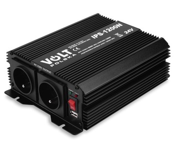 АВТОМОБИЛЬНЫЙ ПРЕОБРАЗОВАТЕЛЬ TIR 24В 230В 800Вт 1200Вт VOLT POLSKA TIR + USB