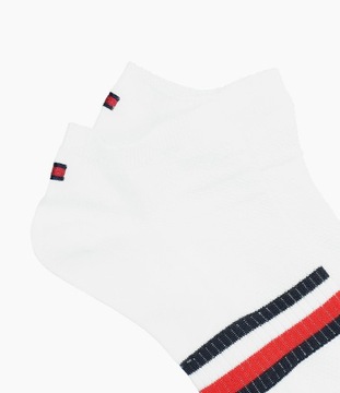 Tommy Hilfiger BIAŁE SKARPETY STOPKI 2 PARY 39-42