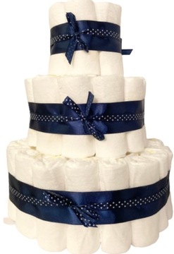 НАБОР Торт из подгузников + подарочная карта на крещение