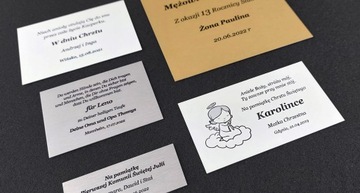 Гравировка - Алюминиевая табличка с посвящением 20х20 см.