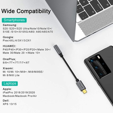 Переходник USB типа C на мини-джек 3,5 мм