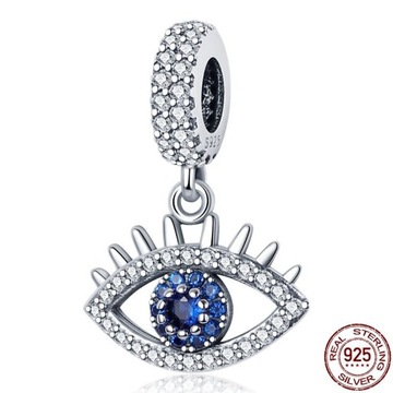 925 Sterling Silver Heart Shaped Charm Bead Fits