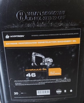 Olej Hydrauliczny HP46 20 Litrów JCB 3CX 4CX inne