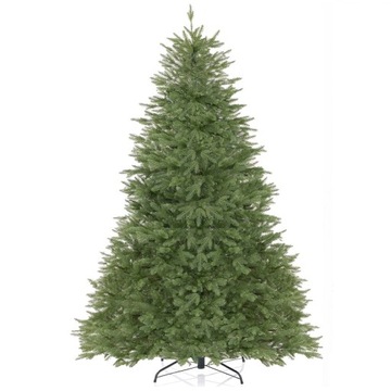 Choinka sztuczna 150cm Świerk jak żywa Zielona na stojaku PREMIUM