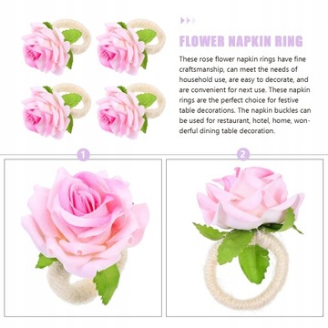 Держатель для салфеток с цветочным принтом Кольца-розы Украшения 4