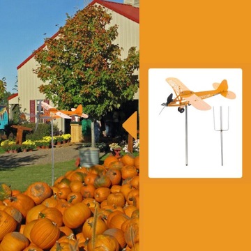 флюгер Самолет флюгер сад желтый