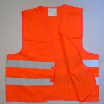 Светоотражающий оранжевый предупредительный жилет
