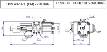 гидрораспределитель 140л, контроль опрокидывания на раму