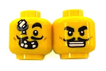 LEGO główka głowa wąsy zęby plaster 3626cpb2900
