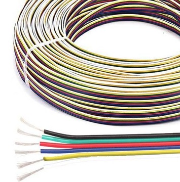 Kabel przewód LED 6 żyłowy RGBW RGB+CCT 6x0,33mm2