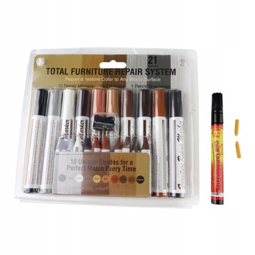 Набор для ремонта мебельных щитов, ремонтный воск для ремонта, маркеры 22 в 1