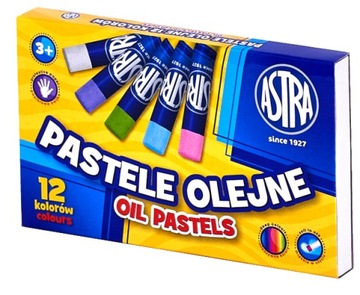 Pastele olejne 12 kolorów ASTRA kredki