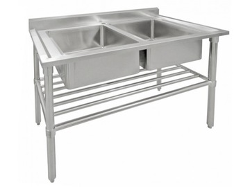 ZLEW DWUKOMOROWY GASTRONOMICZNY NIERDZEWNY 1200 MM