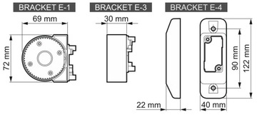 Вставка для крепления извещателей E-2A Satel КРОНШТЕЙН