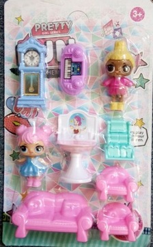 КОМПЛЕКТ МЕБЕЛИ LOL HOUSE МАЛЕНЬКИЕ КУКЛЫ КУКЛЫ
