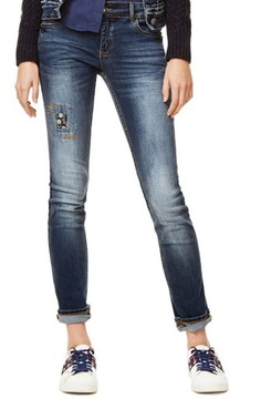 DESIGUAL * Spodnie DESIGUAL EXOTIC jeansy r 24