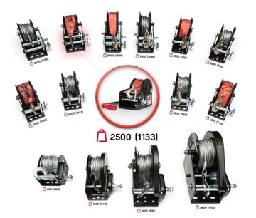ЛЕБЕДКА DRAGON WINCH DWK25V РУЧНАЯ ЛЕБЕДКА, РЕМЕННАЯ 1133 кг