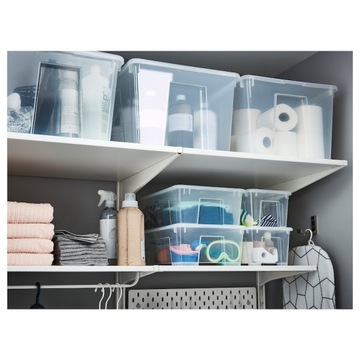 SS IKEA SAMLA Коробка с крышкой 22л 39х28х28см