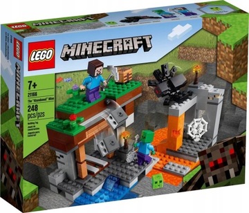 ПОДАРОЧНЫЙ НАБОР БЛОКОВ LEGO MINECRAFT ЗАБРОШЕННЫЙ MINE SPIDER MAINCRAFT