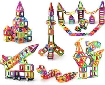 МАГНИТНЫЕ БЛОКИ 3D MAGNETIC 76 шт. Учебная панель