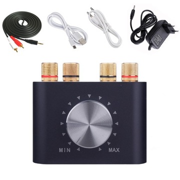 WZMACNIACZ BT AUX USB 100W RMS KARTA DŹWIĘKOWA ODBIORNIK BLUETOOTH DAC US