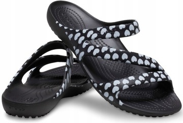 KLAPKI SANDAŁY CROCS KADEE II SERCA PRINT 38 W8