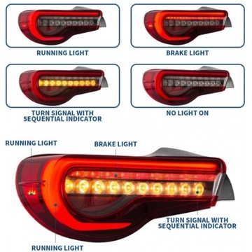 Светодиодные задние фонари VLAND FT86 GT86 ZN6 BRZ FRS DRL