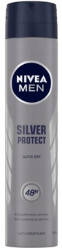 NIVEA MEN SILVER PROTECT Мужской спрей-антиперспирант 200 мл x 3 шт.