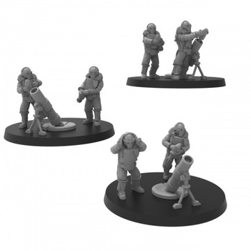 Lunar Auxilia Mortars x3 ThatEvilOne 32 mm