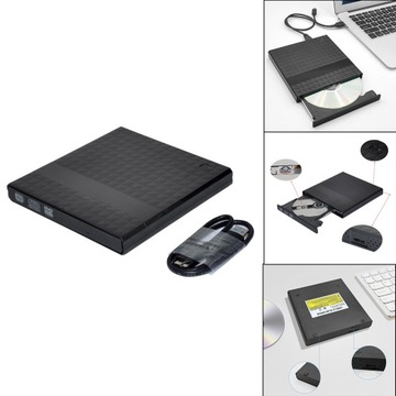 Портативный внешний DVD-привод USB 3.0 в клетку