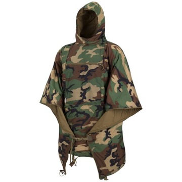 HELIKON Poncho SWAGMAN ROLL Climashield Woodland